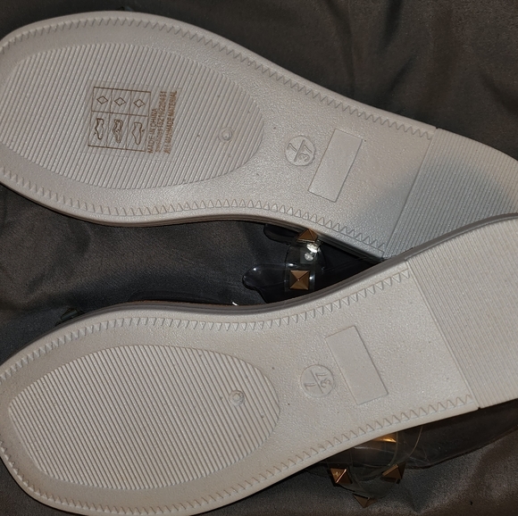 SHEIN clear sandals with studs - Picture 2 of 3